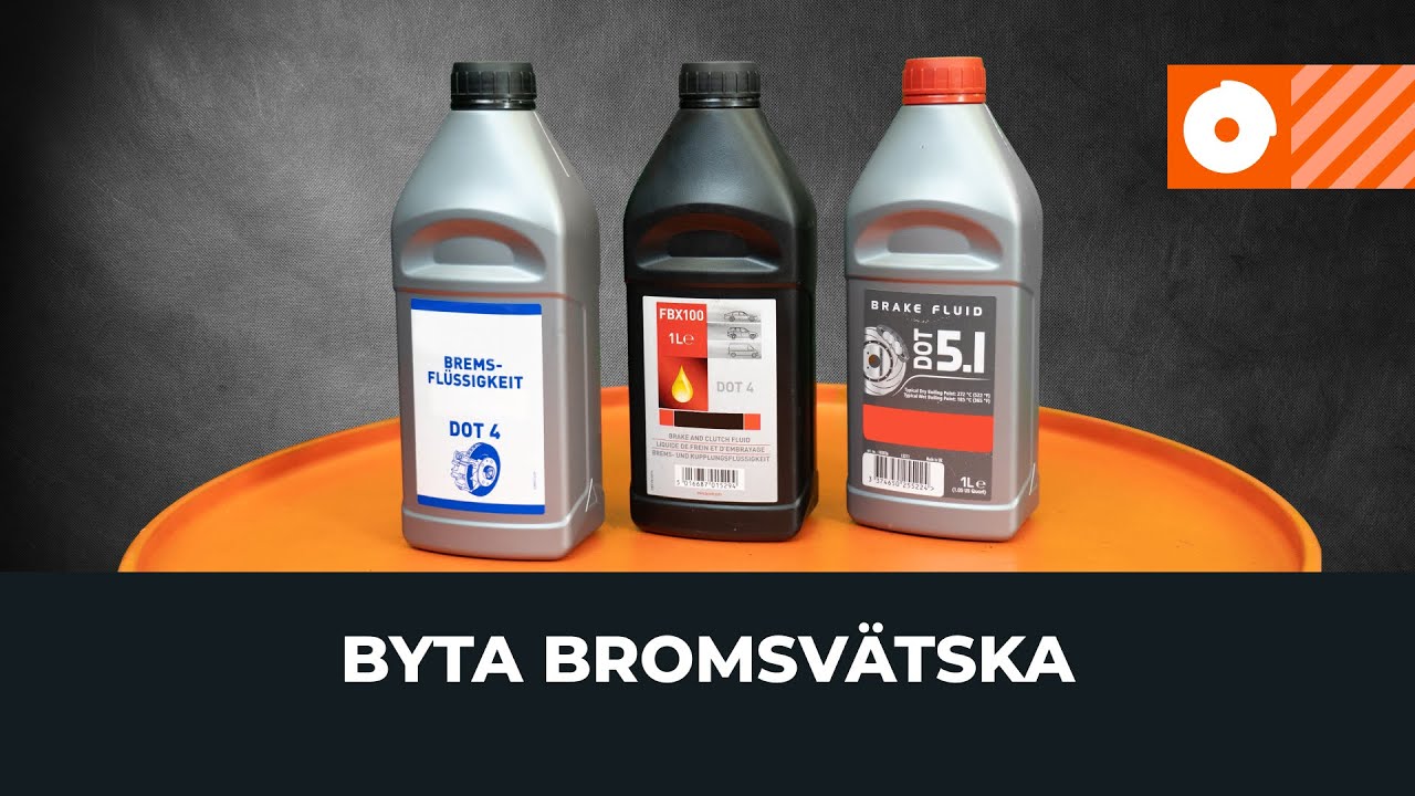 Så här byter du bromsvätska på bilen?