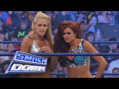 (HD) WWE Smackdown: August 15, 2008 - Maria & Michelle Mccool vs. Natalya & Maryse