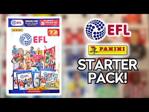 NEUES EFL-STICKERS-STARTERPACK AUSPACKEN! | OFFIZIELLE PANINI EFL-STICKERSKOLLEKTION 2025/26