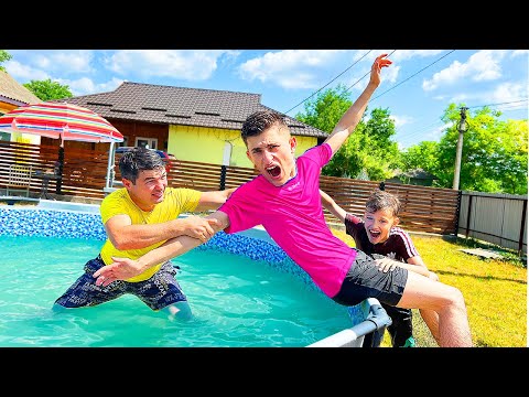 DANI nu VREA❌ în PISCINĂ🌊/ PRANK AMUZANT pentru DANI😂🤣