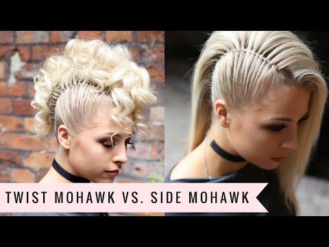 Twist Mohawk VS. Side Mohawk by SweetHearts Hair