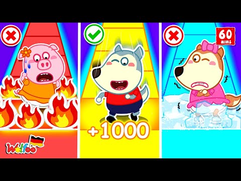 Wolfoo Geschichte 🐺 Wolfoo spielt mit Lucy eine riesige Brettspiel-Challenge | Videos für Kinder