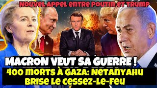 MACRON PRÊT À LA GUERRE ? La Russie sous tension, Netanyahou fait TOMBER le cessez-le-feu !