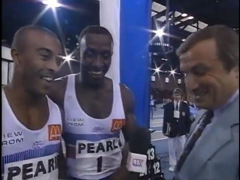 Linford Christie 6.56 vs Colin Jackson 6.57 (60m GB v. Russia Indoor Athletics Match 1994).