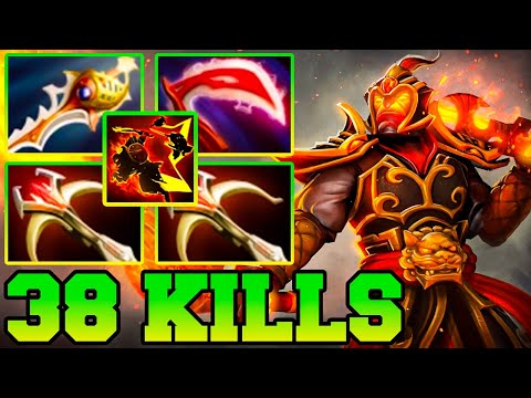 2 Deadalus + Divine Rapier = 38 Kills & Rampage !! Ember Spirit Dota 2 Mid Carry Pro Gameplay Guide