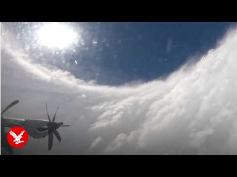 Storm hunters capture footage from inside the eye of Hurricane Melissa