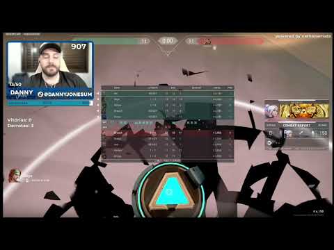 DANNY JONES TILTANDO COM O TIME DANDO FF - VALORANT