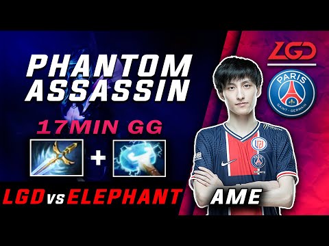 PSG. LGD vs Elephant Ti10 - AME Phantom Assassin Highlights