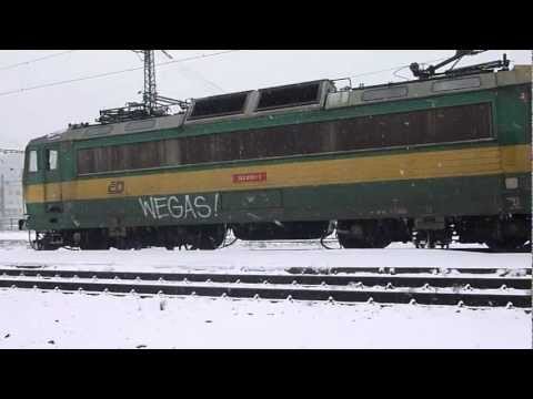 ČD 163.096 - Odjezd vlaku Os 6877 - Ústí nad Labem západ, 12.2.2013