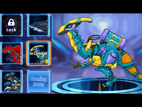 JURASSIC FIGHT #04: LIGHTNING PARASAUROLOPHUS VS TYRANNOSAURUS REX -DINO ROBOT CORPS-HI DINO 230125