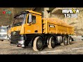 Huina 1536 8x4 RC Dump Truck Unboxing First Drive CarsTrucks4Fun