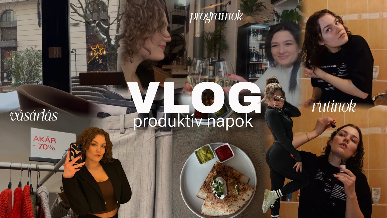 VLOG: haj - és arcápolási rutinom, ruha vásárlás + haul, edzés, egyéb programok