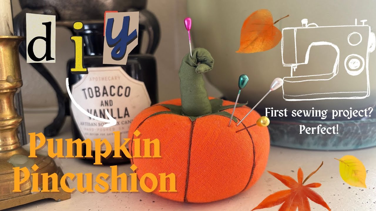 DIY Pumpkin Pincushion