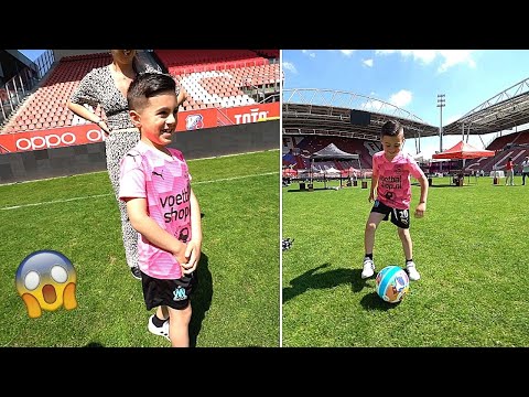 A SPECIAL MOMENT: HE GETS TO PLAY FOOTBALL IN A FOOTBALL STADIUM!⚽️🙌 | #570