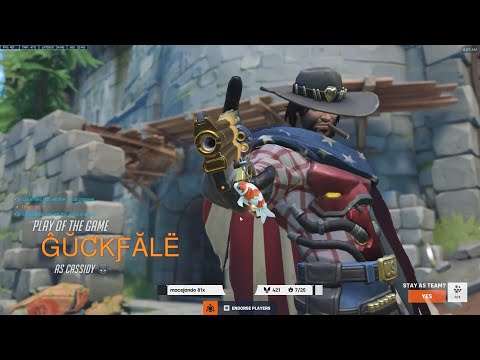 HUMAN AIMBOT! POTG! GALE CASSIDY OVERWATCH 2 GAMEPLAY SEASON 9 TOP 500