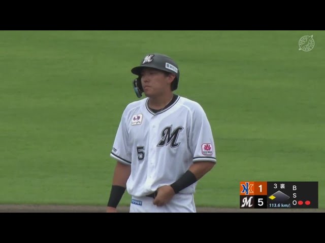 【ファーム】マリーンズ・安田尚憲 センターへタイムリー2ベースヒット!!  2024年6月30日 千葉ロッテマリーンズ 対 オイシックス新潟アルビレックスBC