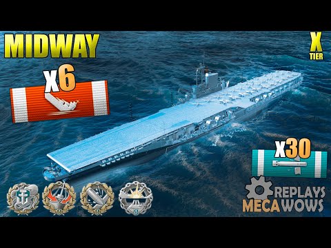 Midway 6 Kills & 289k Damage | World of Warships Gameplay 4k