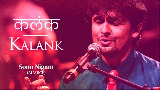 Kalank (Title Track)  Sonu Nigam  AI Songs #aicove
