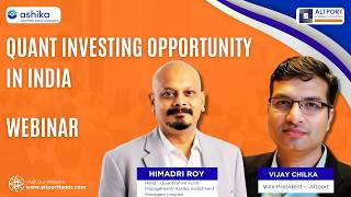 Quant Investing Opportunity In India