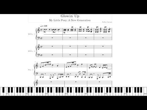 Glowin' Up (My Little Pony: A New Generation) Piano Score