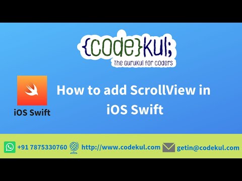 How to add ScrollView in iOS Swift