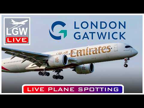 🔴 LIVE GATWICK AIRPORT PLANE SPOTTING