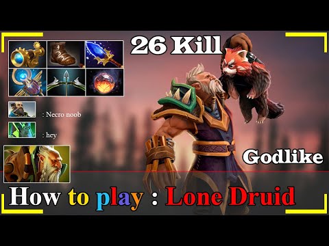 MATUMBAMAN LONE DRUID - Dota 2 Pro Gameplay - Lone Druid Safelane Ez Game 26 Kill | Dota 2 Sroksre