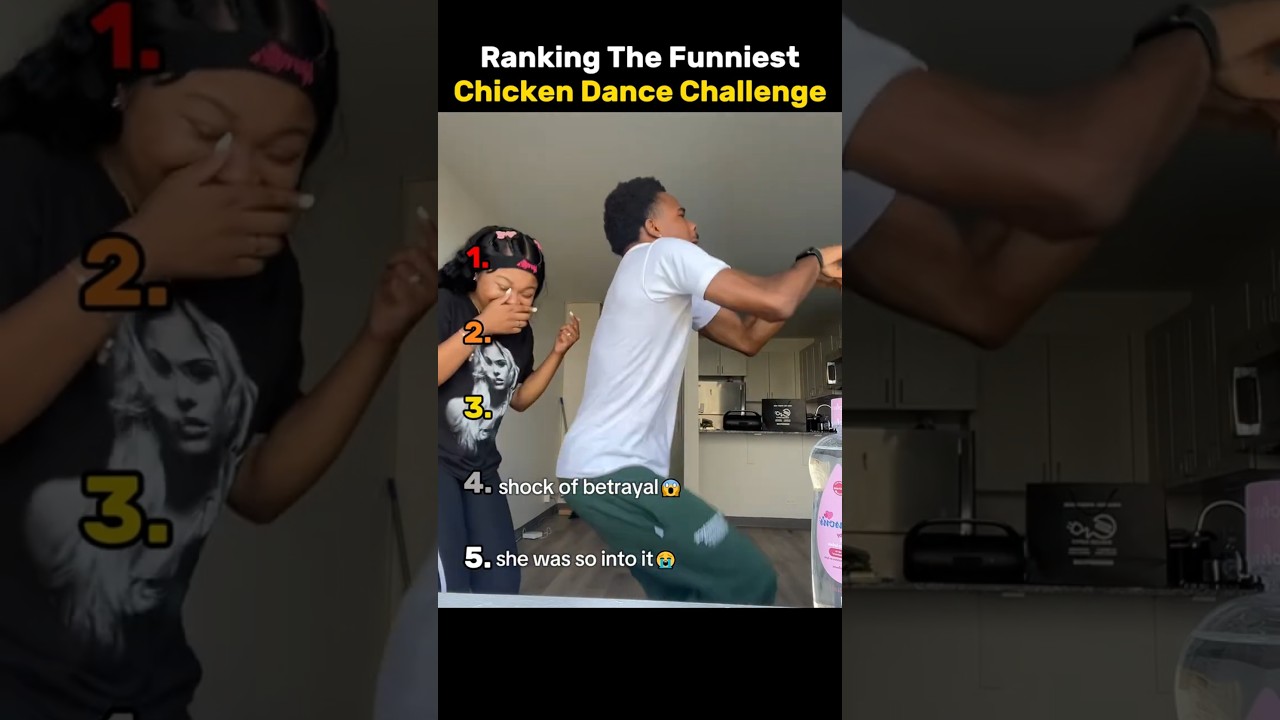 Ranking the Funniest Chicken Dance Challenges 🐔🤣 #funny
