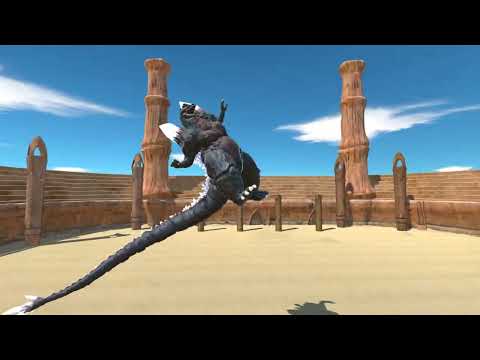 SPACE GODZILLA VS GODZILLA SKELETON AT THE ARENA - Animal Revolt Battle Simulator