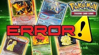 TOP 10 WEIRD POKEMON ERROR CARDS THROUGHOUT THE YEARS!