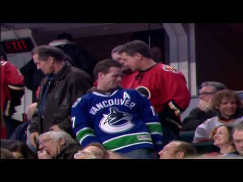 Mason Raymond's 1st Goal vs Calgary Flames - Dec. 27/09