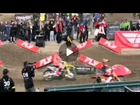 🔥 Shocking SX-A1 459 Crash | Mookie Barcia Falls on Lap 1 😱 | Anaheim Supercross 2026