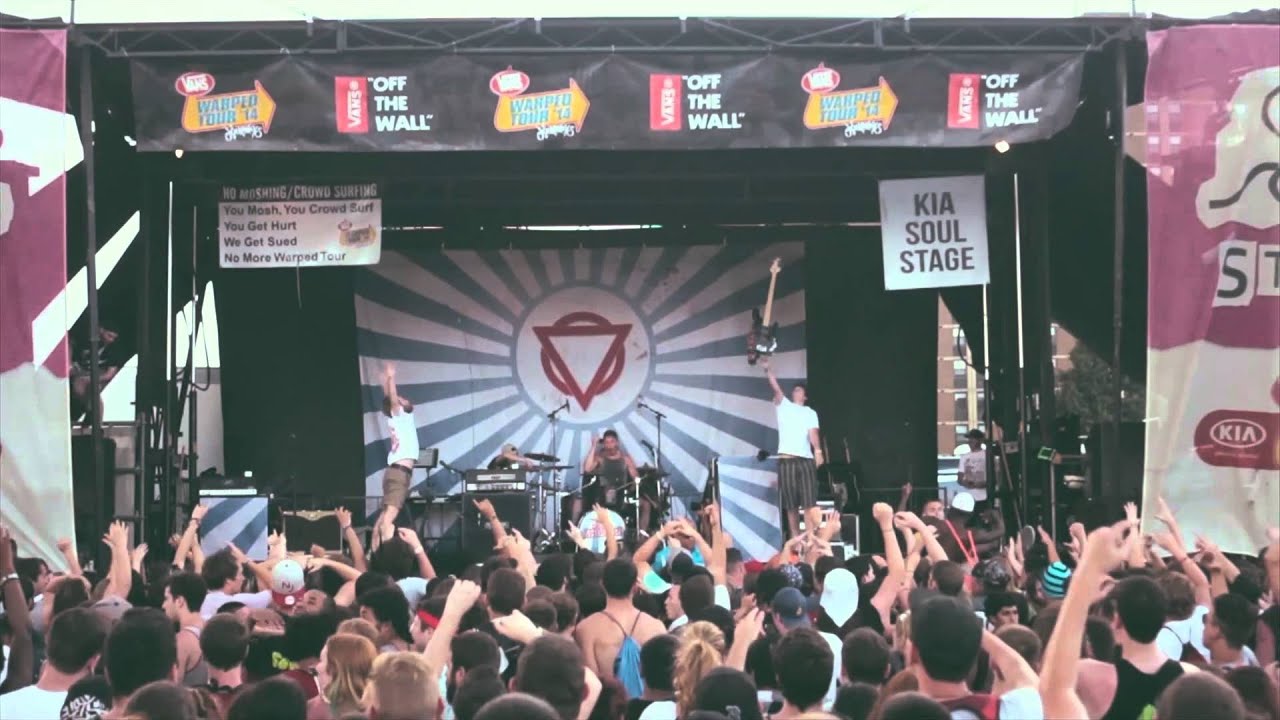 ENTER SHIKARI - Warped Tour 2014. #3 [shows 3 - 6 live montage]. - YouTube