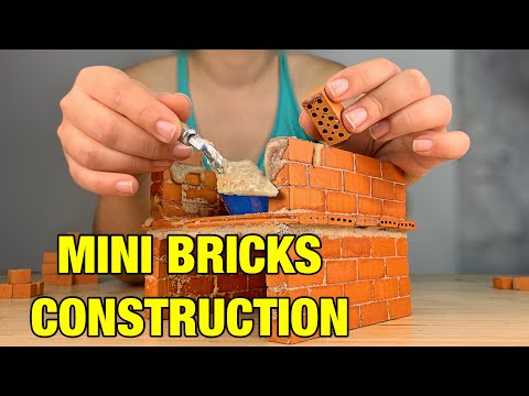 How to Build a Brick Wall -Bricklaying, Reinforced Concrete Model Foundation