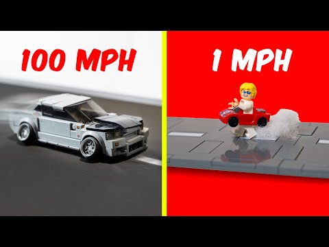 FASTEST LEGO CAR! lego car speed test