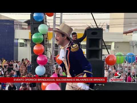 FESTA DAS CRIANÇAS REÚNE GERAÇÕES E MOVIMENTA O CENTRO DE CAJAZEIRAS