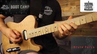 Video thumbnail for BareKnucklePickups Bootcamp series Brute Force Humbucker Demo by Josh Wibaut & Johno Madgwick by Josh Wibaut