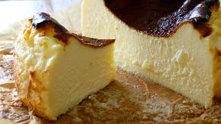 知ってしまったこの味！とろけるバスク風チーズケーキの作り方✴︎本場越えちゃったかも！