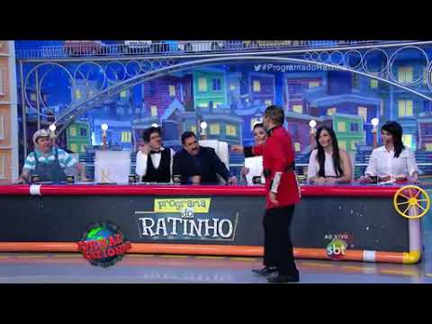 Programa do Ratinho - Faxinildo canta Sarafina e irrita Ratinho