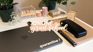 vlog/01 🎓 #stayhome online graduate school