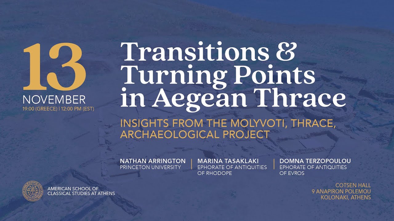 Insights from the Molyvoti, Thrace, Archaeological Project