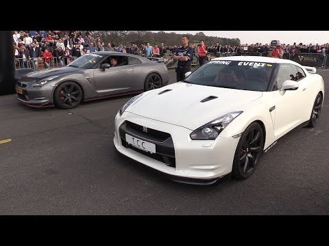 1050HP Nissan GT-R R35 Switzer P800 - BRUTAL Launch Control Accelerations!