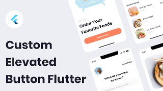 Create & Custom Elevated Rounded Button Flutter Tutorial