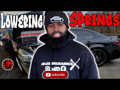 How to install lowering springs infiniti g35 g37 q40 g25 sedan