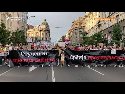Anti-Government Protests Continue In Wake Of Serbia's Mass Shootings