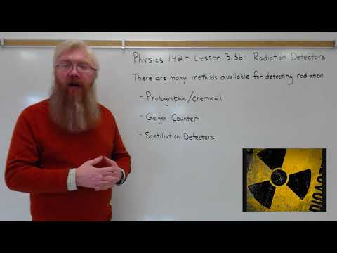 Physics 142 - Lesson 3.3b - Radiation Detection and Detectors