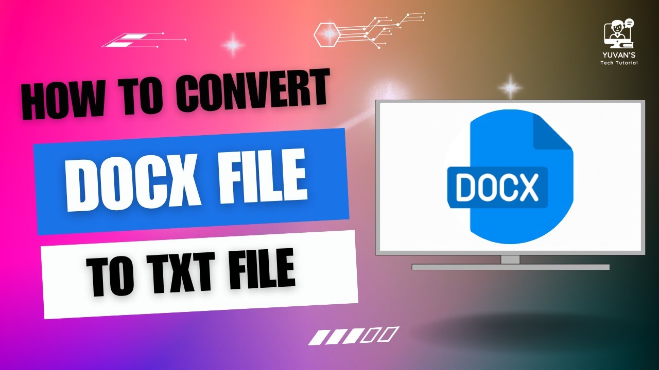 How to Convert Docx File to txt File
