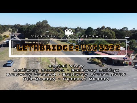 Aerial view - Historical Images : Lethbridge - Victoria Australia