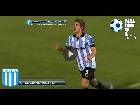 Gol de Vietto. Gimnasia 0 Racing 1. Fecha 14. Torneo Inicial 2013