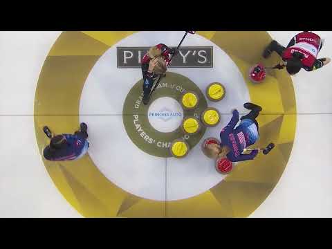 Alina Paetz hits to score five points for Team Tirinzoni | Princess Auto Players' Championship